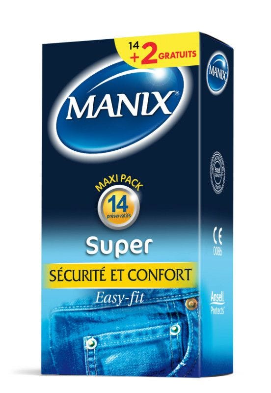 Marc Dorcel - Préservatifs Manix Super * 14+2 [Bien être et santé]
