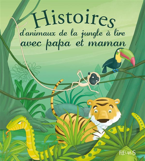 Histoires d'animaux de la jungle à lire avec papa et maman - flash vidéo