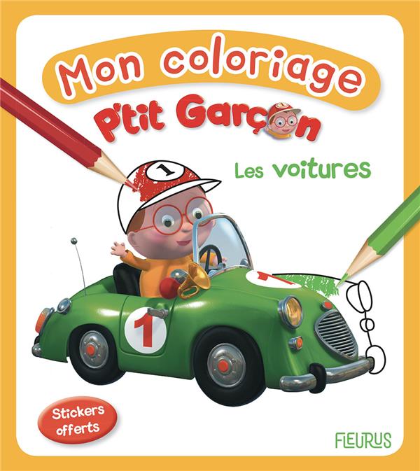 Mon coloriage : P'tit Garçon : les voitures - flash vidéo