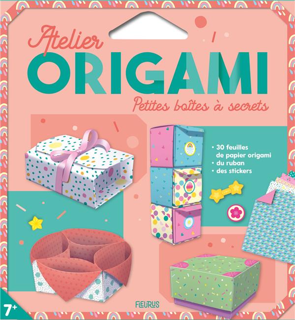 Atelier origami. petites boîtes à secrets