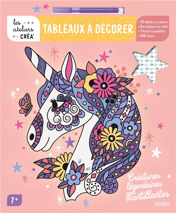 Les ateliers créa' : tableaux à décorer : Créatures légendaires scintillantes - flash vidéo