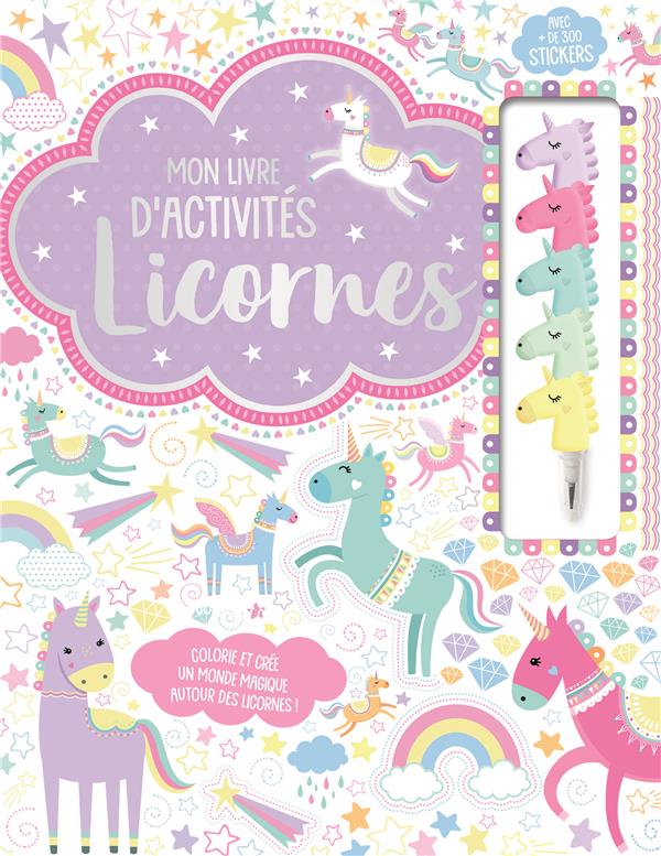 Mon livre d'activités ; licornes - flash vidéo