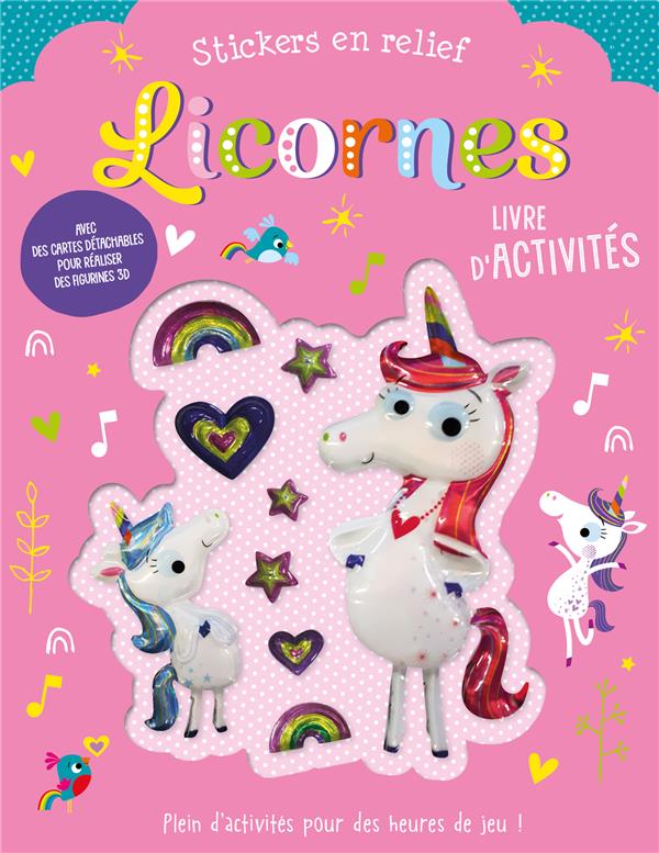 Stickers en relief : licornes - flash vidéo