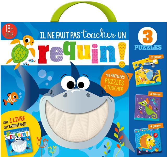 Il ne faut pas toucher un requin ; coffret 3 puzzles - flash vidéo