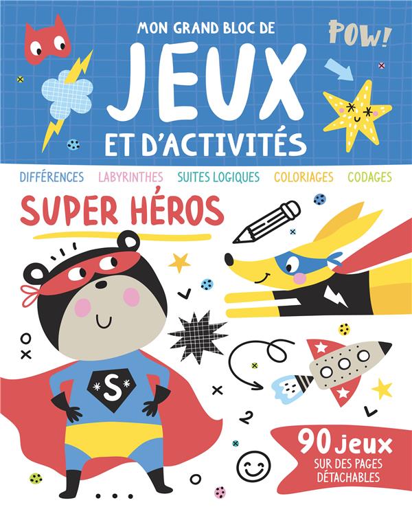 Mon grand bloc de jeux et d'activités : super héros - flash vidéo