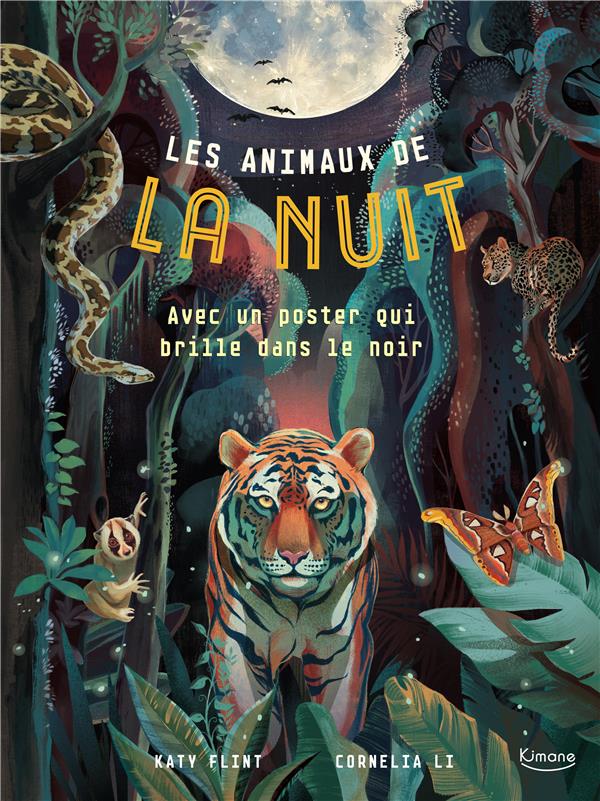 Les animaux de la nuit ; avec un grand poster qui brille dans le noir - flash vidéo