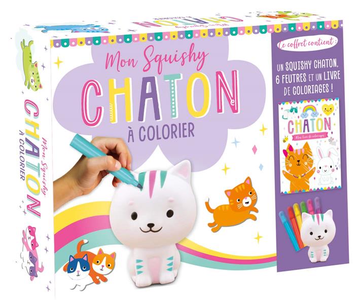 Mon squishy à colorier : chaton - flash vidéo