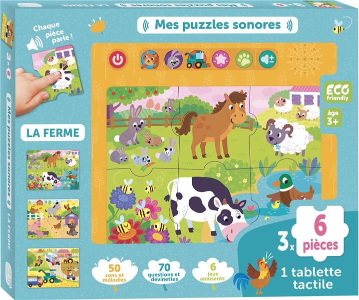 Mes puzzles sonores : la ferme - flash vidéo