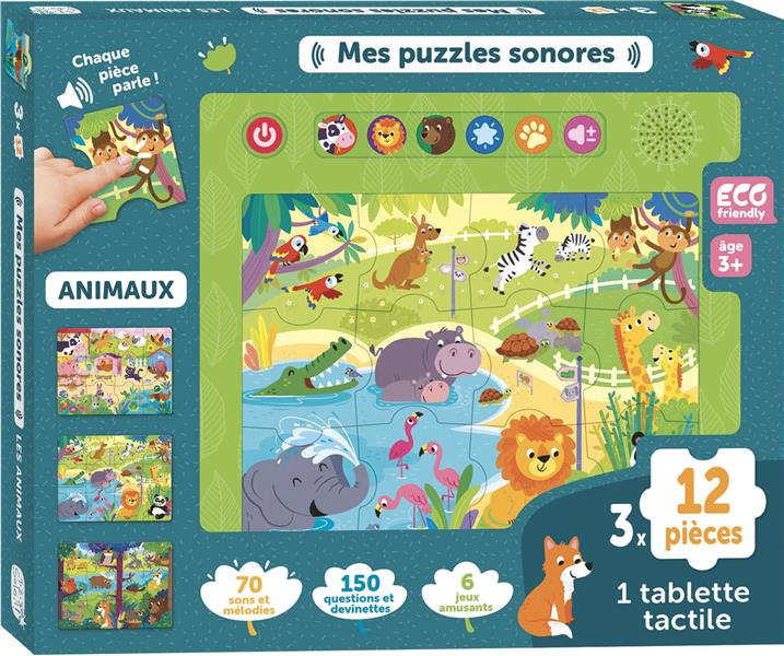 Mes puzzles sonores : les animaux - flash vidéo