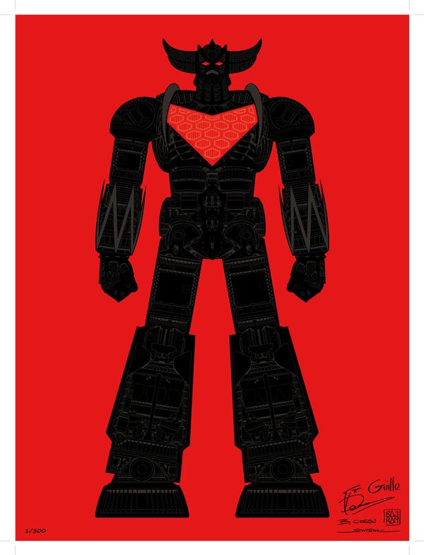 Goldorak serigraphie n.3 - flash vidéo