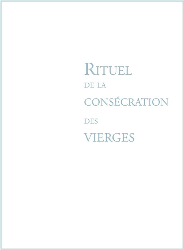 Rituel de la consécration des vierges - flash vidéo