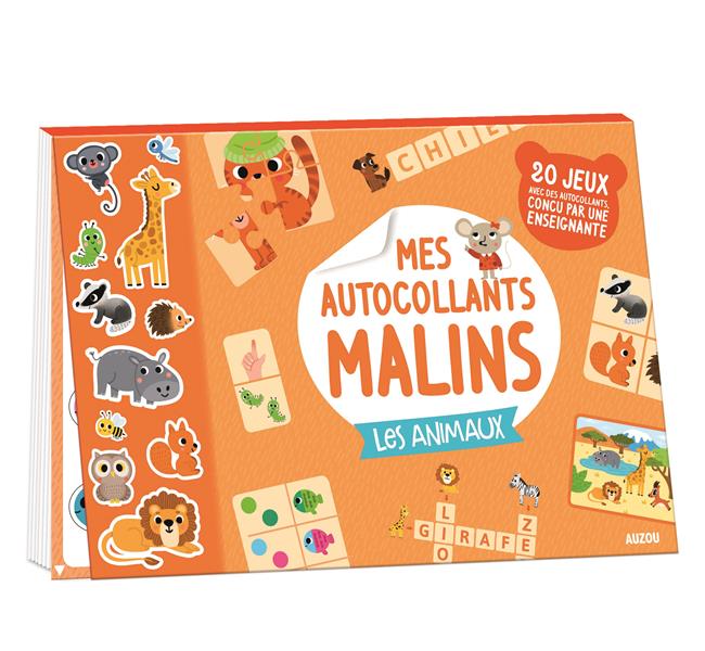 Mes autocollants malins ; les animaux - flash vidéo