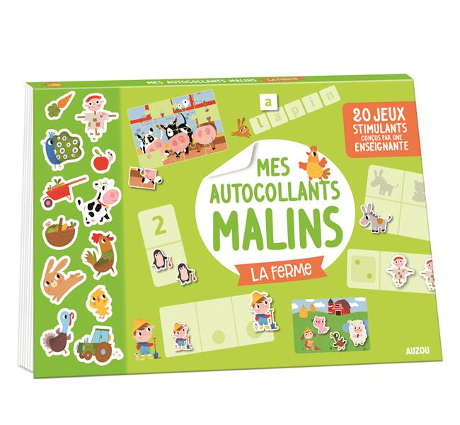 Mes autocollants malins ; la ferme - flash vidéo