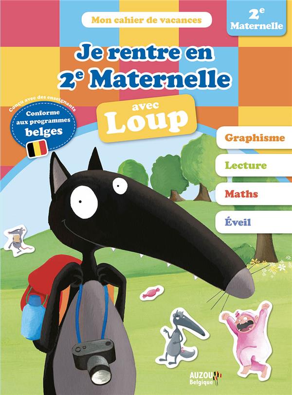 Mon cahier de vacances : je rentre en 2e maternelle avec Loup - flash vidéo