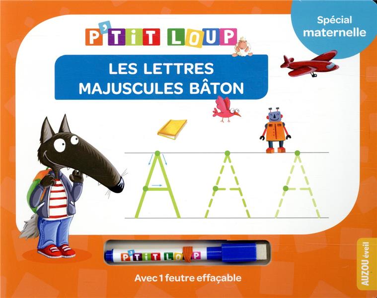 P'tit Loup : les lettres bâton majuscules ; spécial maternelle - flash vidéo