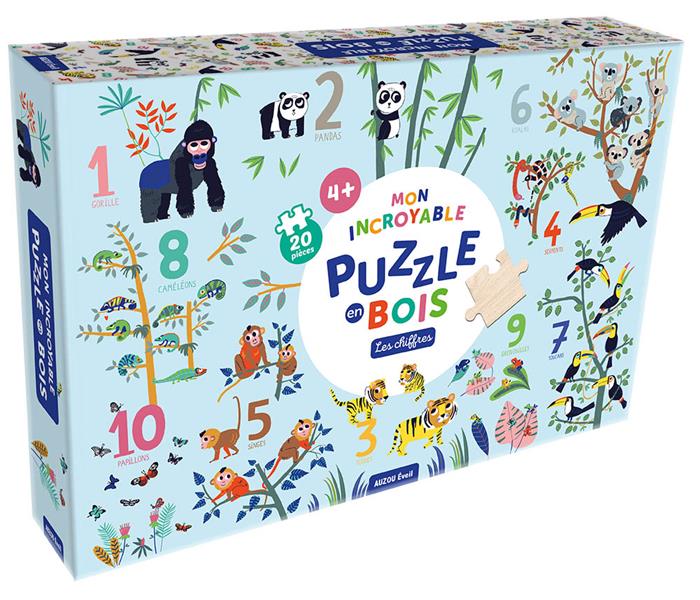 Mon puzzle en bois géant ! les chiffres - flash vidéo