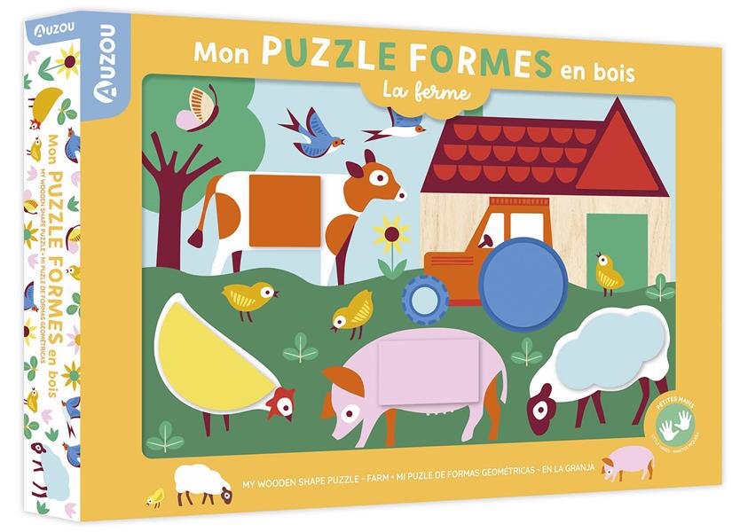 Mon puzzle formes en bois : la ferme - flash vidéo