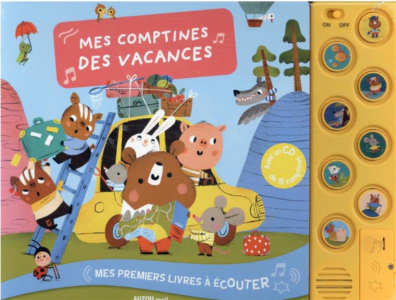 Mes premiers livres à écouter : mes comptines des vacances - flash vidéo