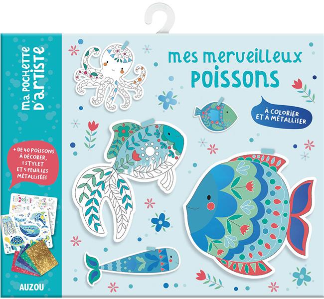 Mes merveilleux poissons ; à colorier et à métalliser - flash vidéo