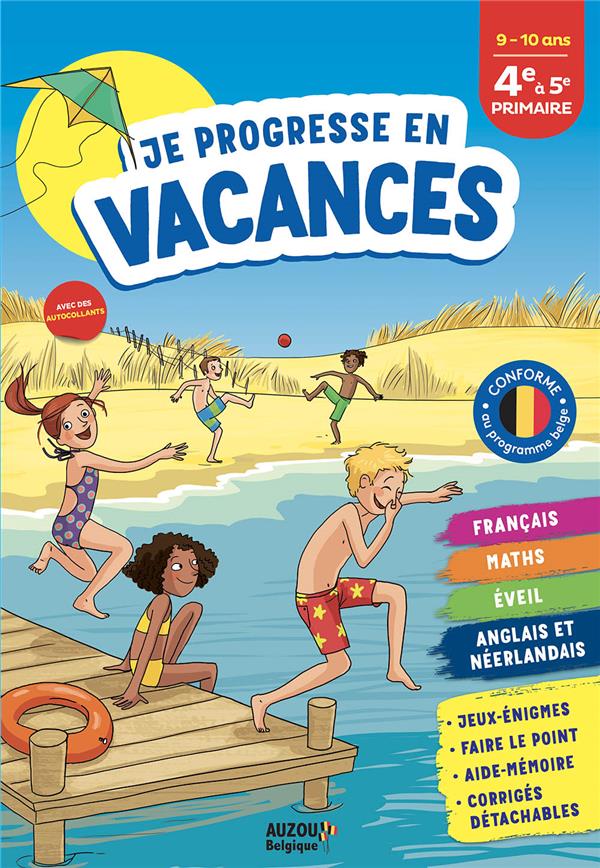 Cahier de vacances : Je progresse en vacances ; De la 4e à la 5e primaire - flash vidéo