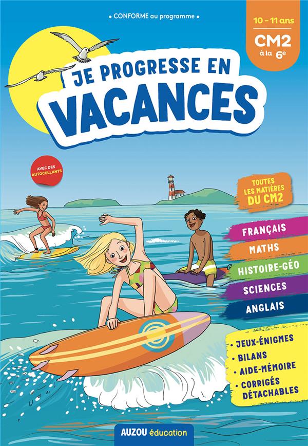 Cahier de vacances : je progresse en vacances ; CM2 à la 6e (édition 2021) - flash vidéo