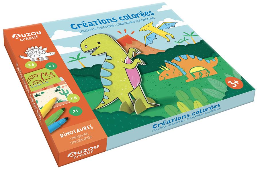 Créations colorées : dinosaures - flash vidéo