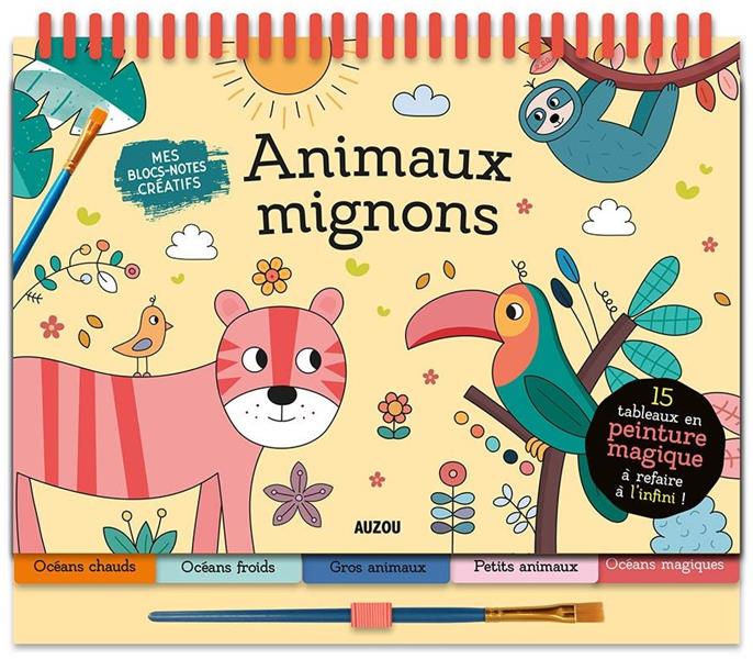 Animaux mignons : 15 tableaux en peinture magique à refaire à l'infini - flash vidéo