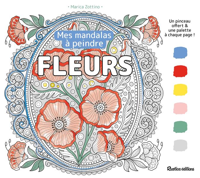 Mandalas à peindre : fleurs - flash vidéo