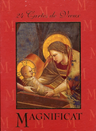 24 cartes de voeux de la Vierge et l'enfant