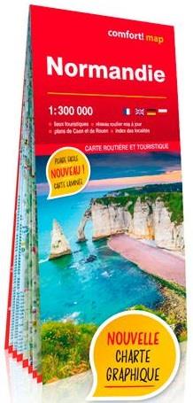 CONFORT MAP : Normandie 1/300.000 (édition 2021) - flash vidéo