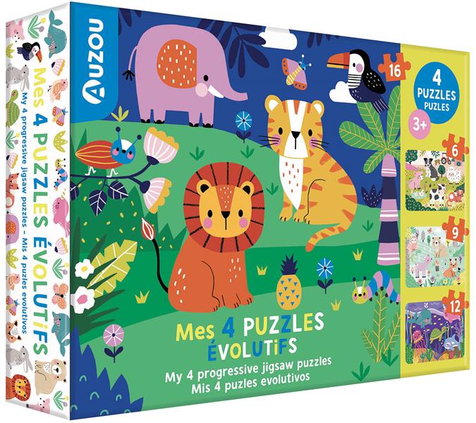 Mes 4 puzzles évolutifs - flash vidéo
