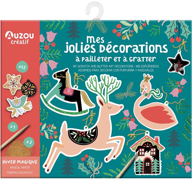 Mes jolies décorations à pailleter et à gratter - flash vidéo