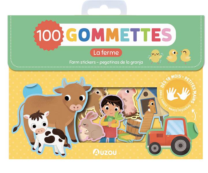 Ma pochette de gommettes : 100 gommettes : la ferme - flash vidéo