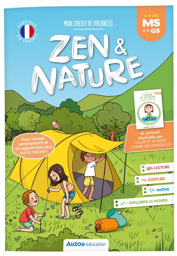 Mon cahier de vacances zen et nature ; de la MS à la GS - flash vidéo