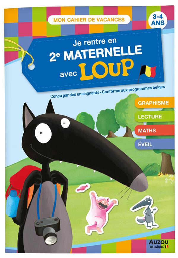 Cahier de vacances : je rentre en 2e maternelle avec Loup - flash vidéo