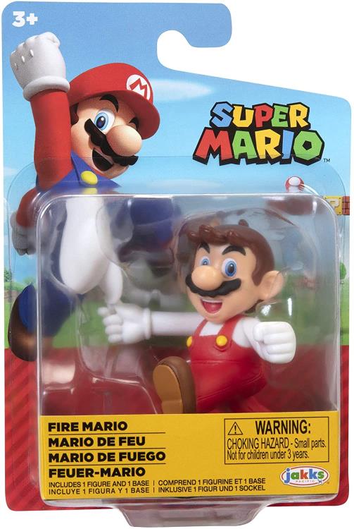 Nintendo - Super Mario Figurine Mario de Feu Edition Limitée 6.5 cm - flash vidéo