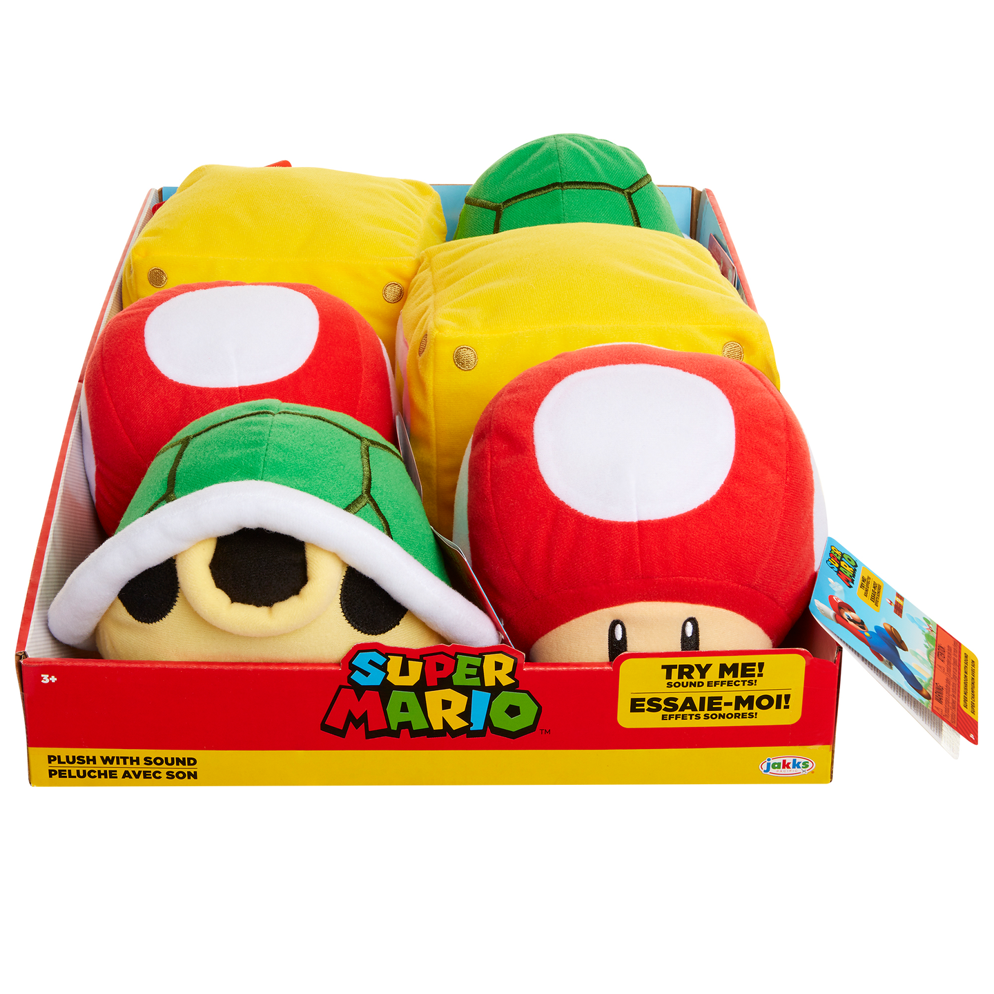 Nintendo - Assortiment de peluches Super Mario avec fonctions (Display de 6 pièces) - flash vidéo