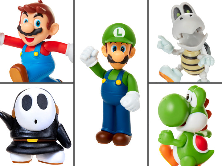Nintendo - Super Mario Assortiment de figurines Vague 30 6.5 cm (Display de 16 pièces) - flash vidéo