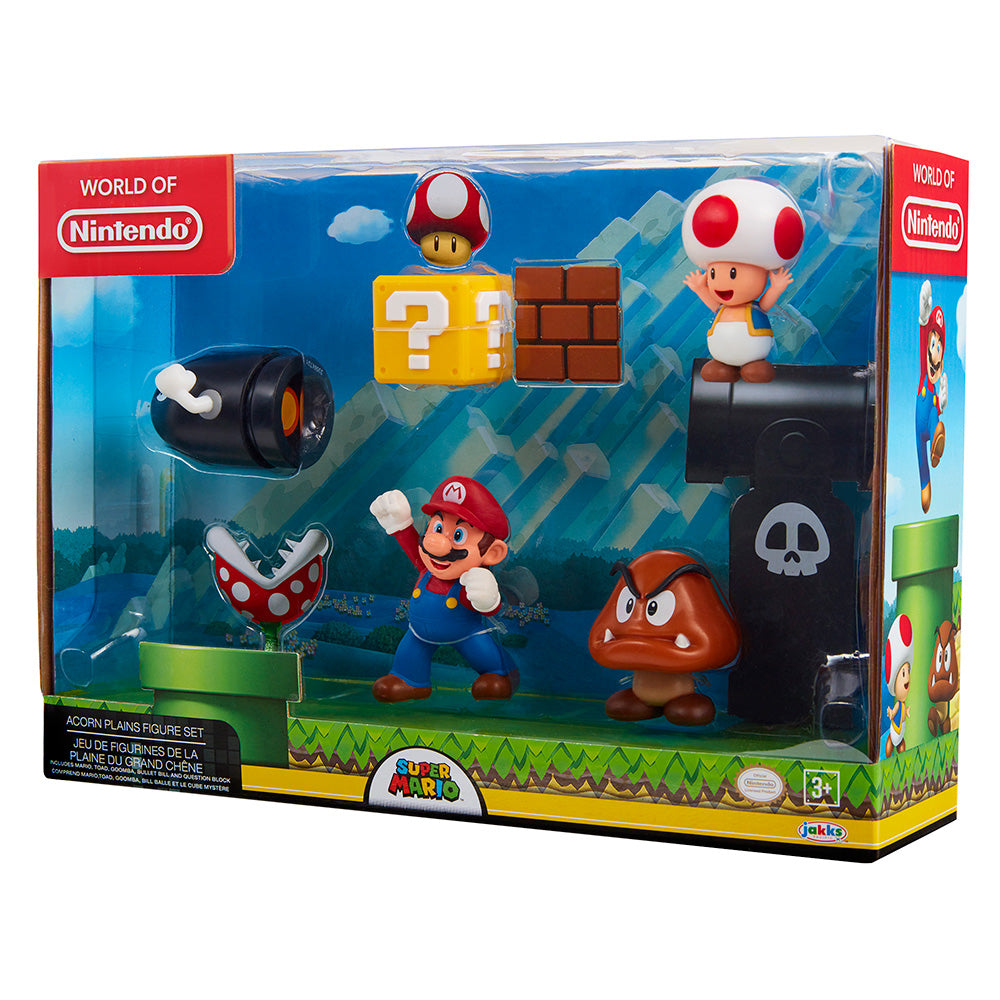 Nintendo - Super Mario Jeu de figurines de la Plaine du Grand Chêne - flash vidéo