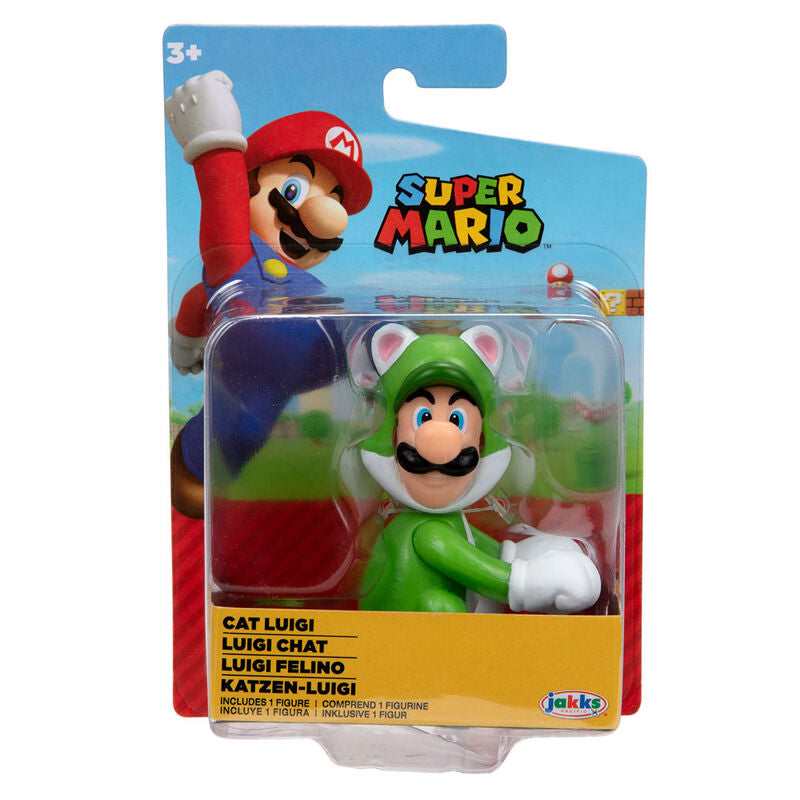 Nintendo - Super Mario 3D World Figurine Chat Luigi Edition Limitée 6.5 cm - flash vidéo