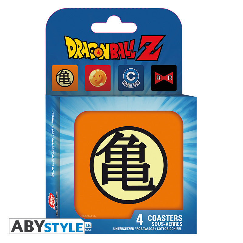 § Dragon Ball - Set of 4 Symbols Coasters - flash vidéo