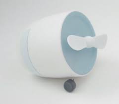 POUT - EARS1 "Enceinte Bluetooth portable avec mini ventilateur" Bleu