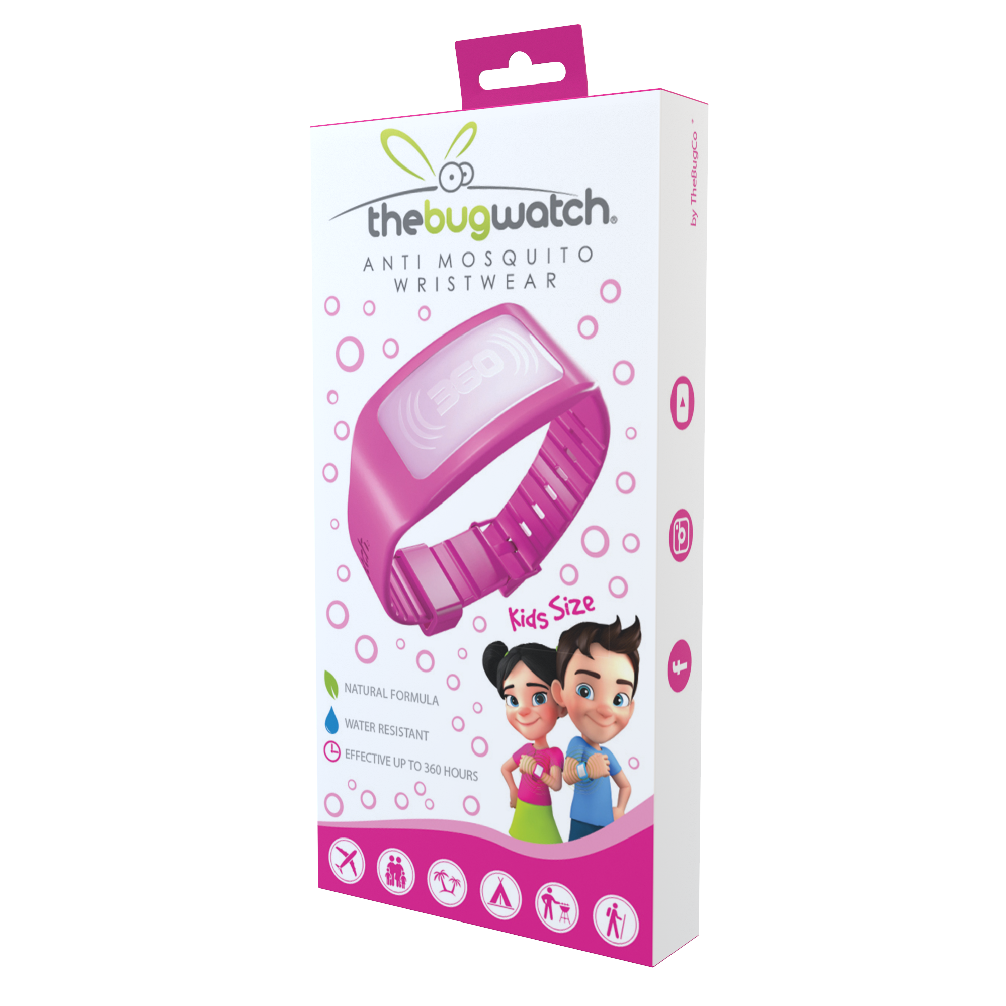 TheBugWatch Kids Armband Sunset Pink CNK 3624-111 - flash vidéo