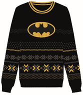 DC Comics - Ugly Batman Logo Christmas Sweater S - flash vidéo