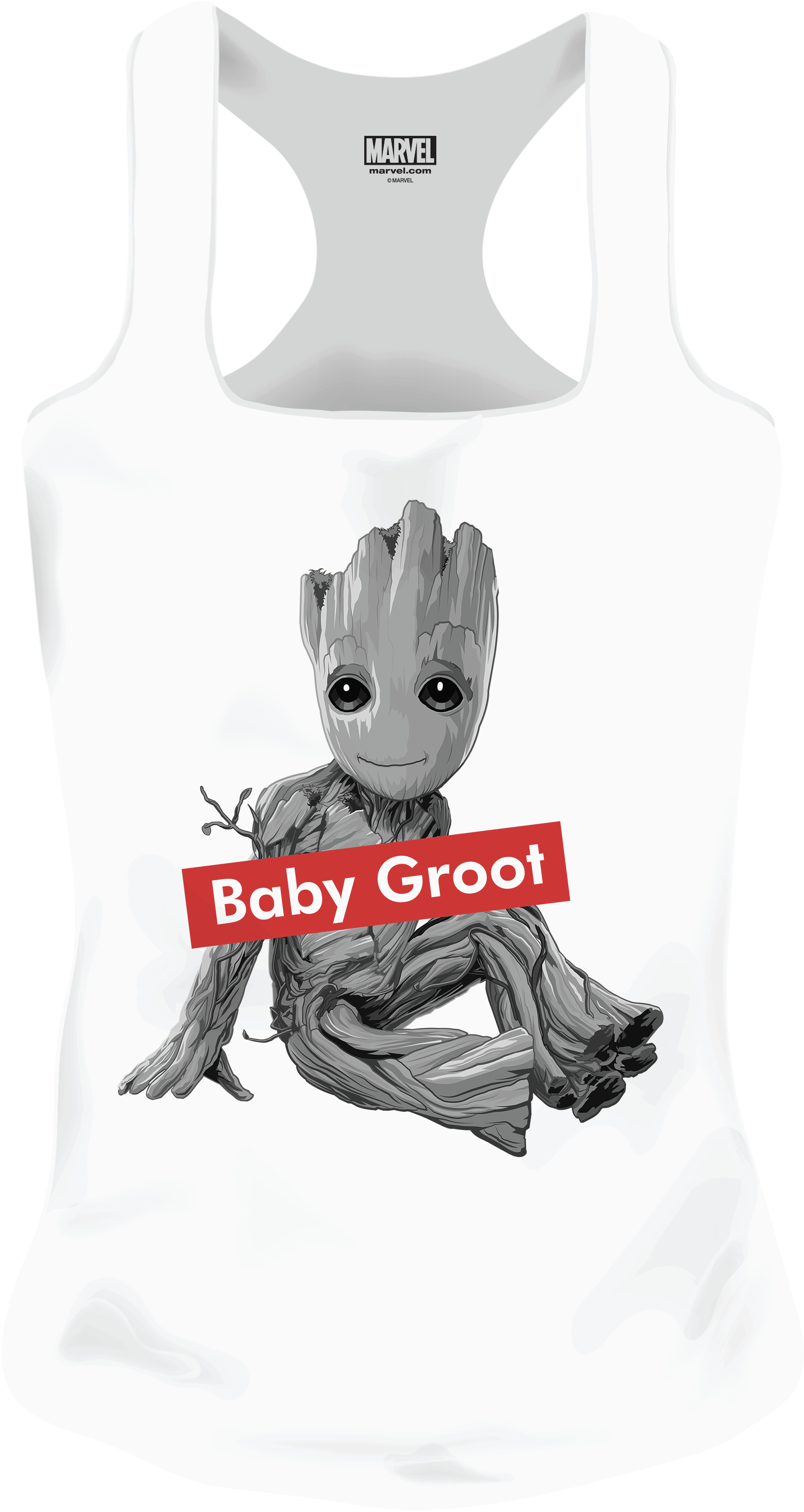 Marvel - Baby Groot White Women Tank Top XL