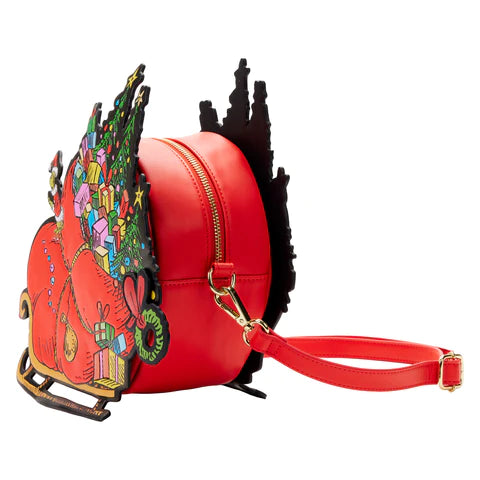 Loungefly: Dr Seuss The Grinch - Sleigh Cross Body Bag - flash vidéo