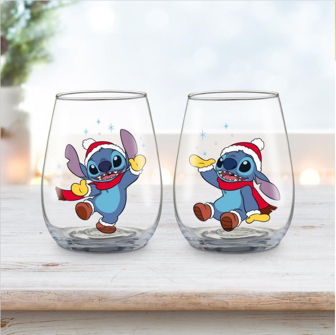 Disney - Stitch Set de 2 Verres Festif - flash vidéo