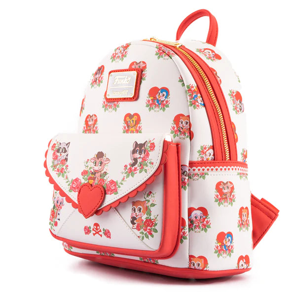 Loungefly Funko: Valentines - Villainous Valentines Mini Backpack - flash vidéo