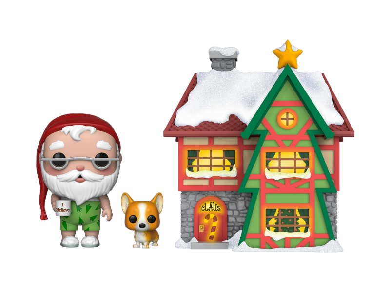 Funko Pop! Town Holiday Santa House with Santa and Nutmeg