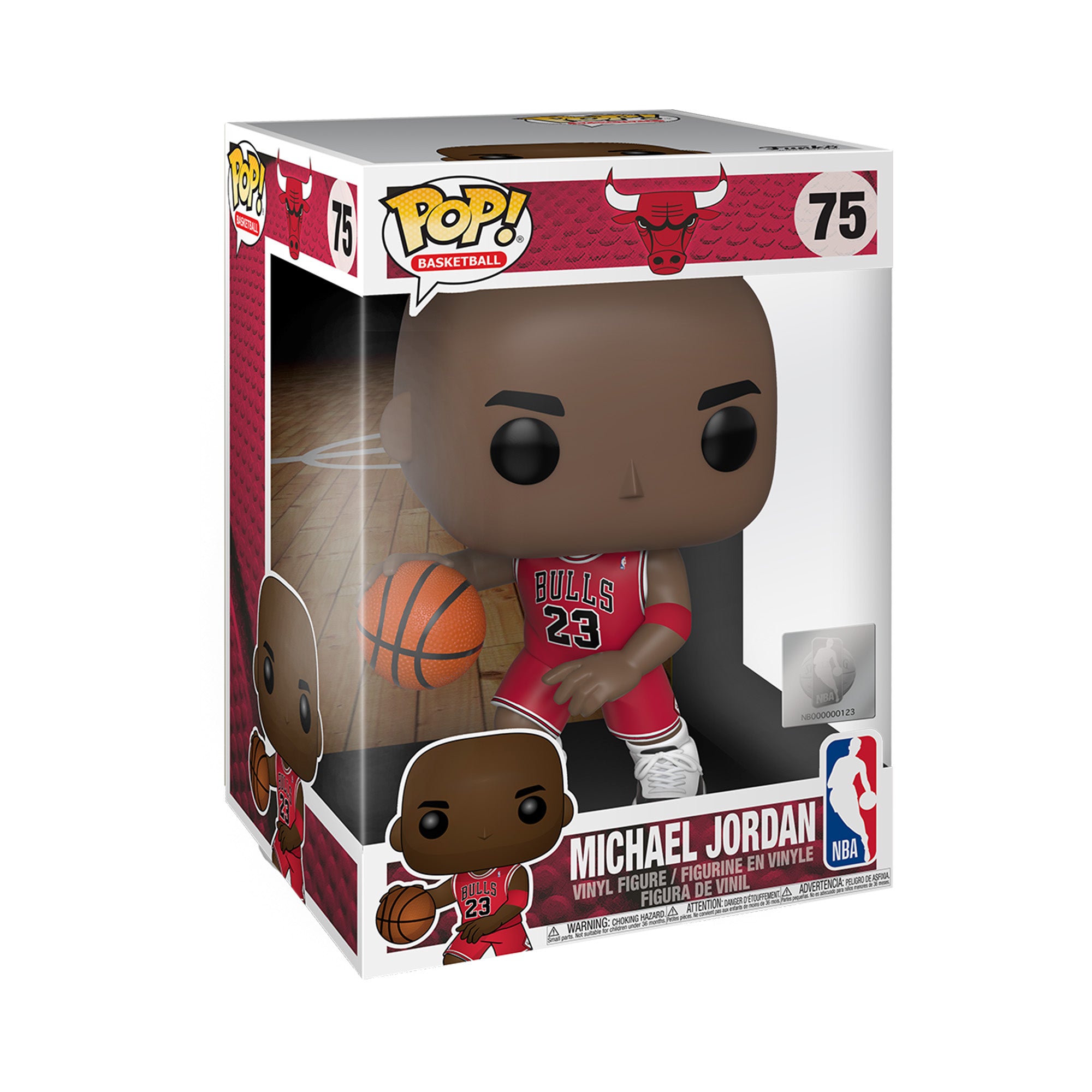 Funko POP! NBA Bulls Michael Jordan (Red Jersey) 10"